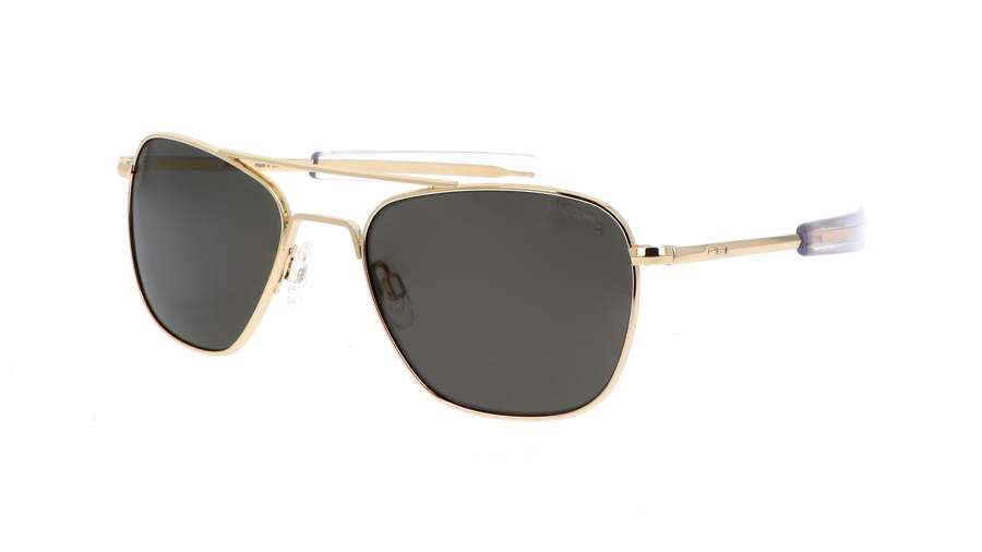 Sunglasses Randolph Aviator 23K Gold Military special edition Gold AF285 55-20 Medium Polarized in stock