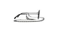 CHANEL Chaîne CH4244 C108/S4 57-18 Argent