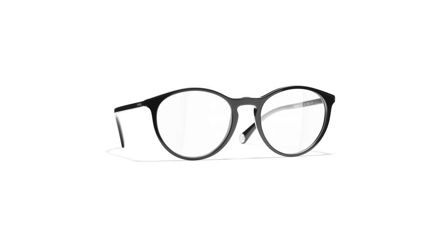 Eyeglasses Chanel Signature Black CH3413 C501 53-19 Large in stock