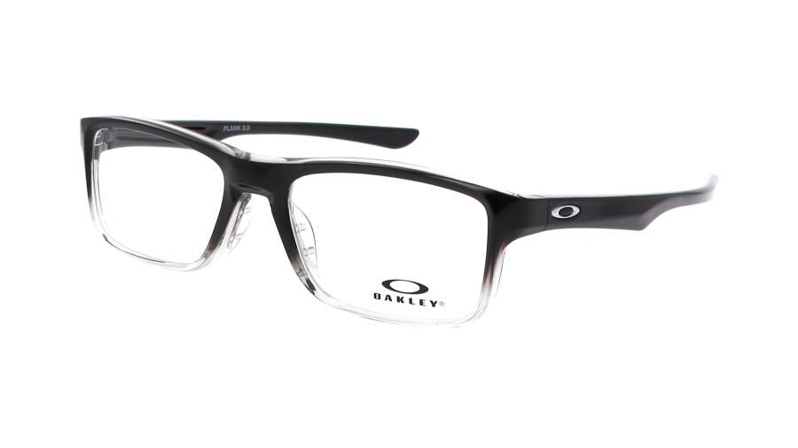 Lunettes de vue Oakley Plank 2.0 Polished Black Clear Fade Noir OX8081 12 53-18 Medium en stock