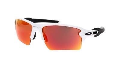 Oakley Flak Jacket Polished white 2.0 xl Weiß Matt Prizm Field OO9188 03 59-12 Mittel