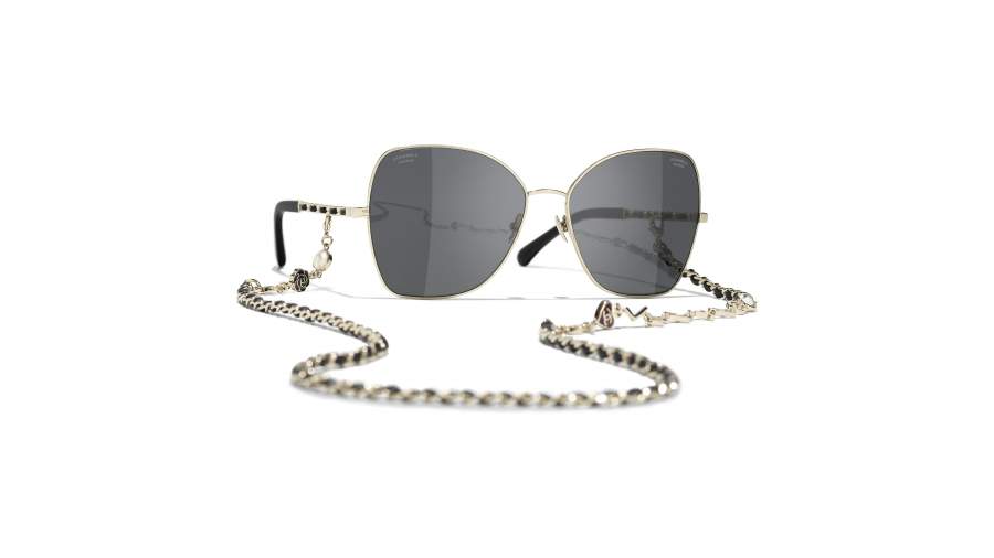 Occhiali da sole CHANEL CH4274Q C395T8 59-16 Pale Gold in stock
