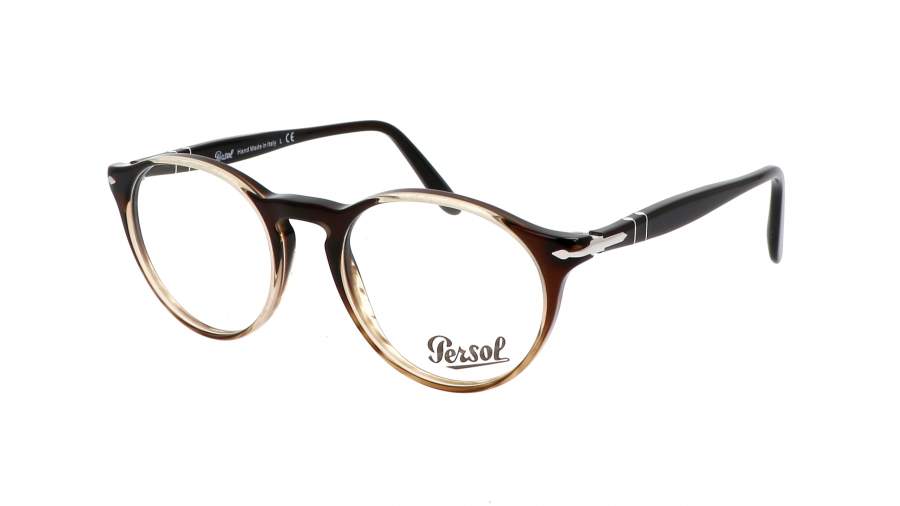 Lunettes de vue Persol Vintage celebration PO3092V 9052 50-19 Striped Brown na zalihi