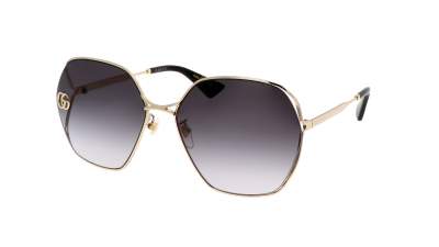 Gucci GG0818SA 005 63-17 Gold Breit Gradient Gläser