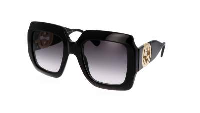 Gucci GG1022S 006 54-23 Schwarz Breit Gradient Gläser