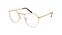 Ray-Ban New round RX3637V RB3637V 3086 47-21 Legend Gold