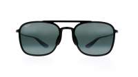 Maui Jim Keokea Schwarz 447-02 55-20 Mittel Polarisierte Gläser Gradient Gläser Verspiegelte Gläser