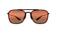 Maui Jim Keokea Black Hawaii Lava RM447-04T 55-20 Medium Polarized Gradient Mirror