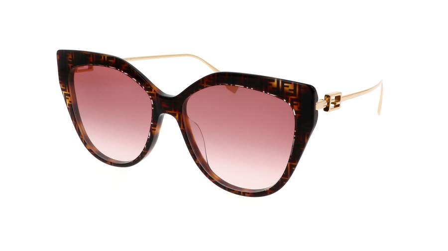 Lunettes de soleil FENDI Baguette FE40011U 55T 57-16 Écaille en stock