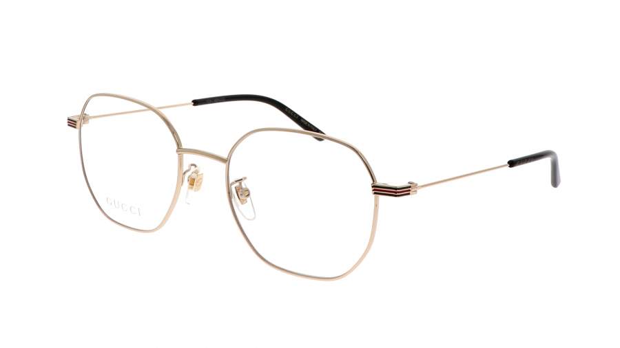 Lunettes de vue Gucci GG1125OA 001 53-20 Or Medium en stock