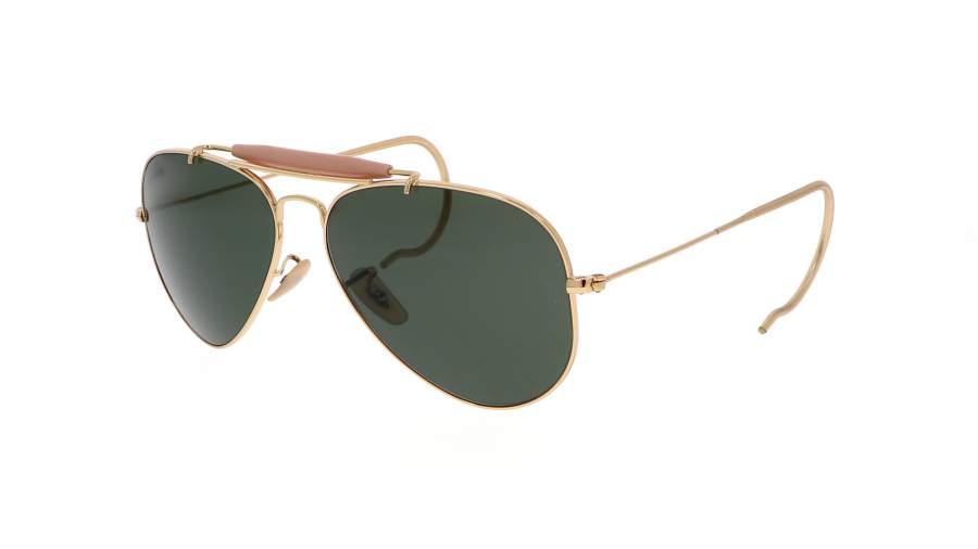 Occhiali da sole Ray-Ban Outdoorsman RB3030 W3402 58-14 Oro in stock