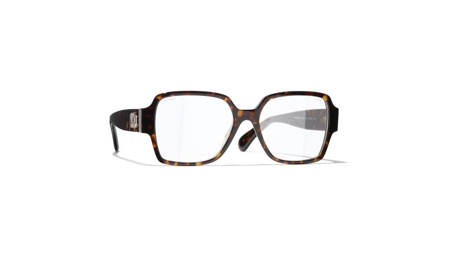 Brille CHANEL CH3438 C714 54-17 Dark Tortoise Tortoise Breit auf Lager