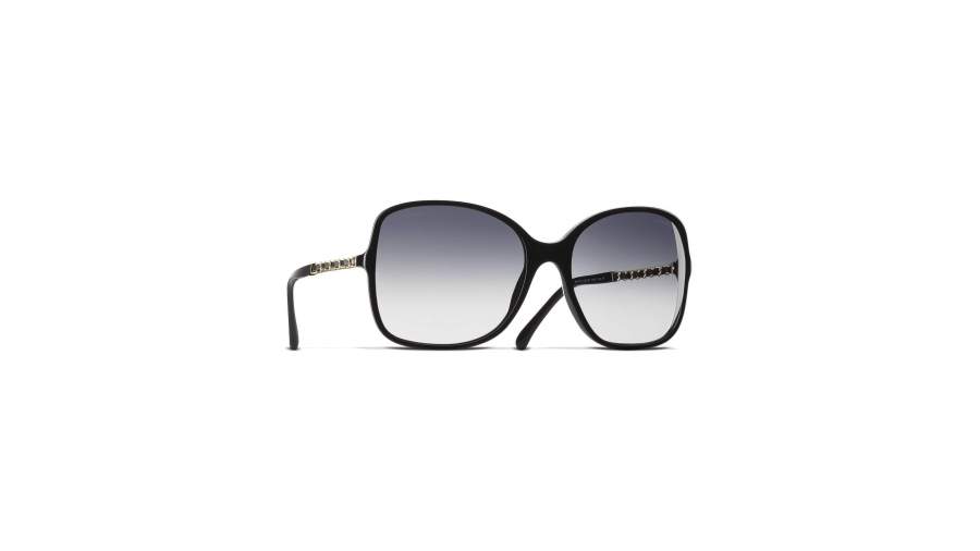 Occhiali da sole CHANEL Chaîne CH5210Q N5013C 57-17 Nero in stock