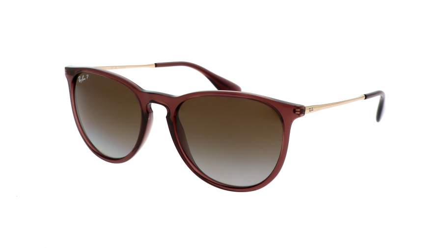 Occhiali da sole Ray-Ban Erika RB4171 6593/T5 54-18 Transparent Dark Brown in stock