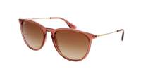 Ray-Ban Erika Transparent light brown Brown RB4171 6590/13 54-18 Medium Gradient