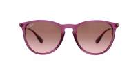Ray-Ban Erika Transparent Violet RB4171 6591/14 54-18 Mittel Gradient Gläser