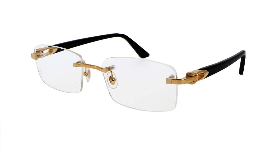 Brille Cartier CT0287O 001 54-18 Gold Mittel auf Lager
