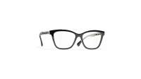CHANEL CH3429Q C622 52-16 Black and Gold