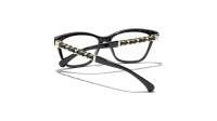 CHANEL CH3429Q C622 52-16 Black and Gold