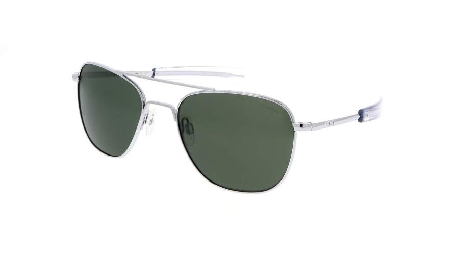 Occhiali da sole Randolph Aviator AF076 55-20 Bright Chrome in stock