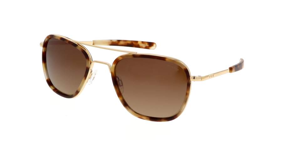 Sonnenbrille Randolph Aviator 23K Gold Fusion Gold AI024 58-20 Breit Polarisierte Gläser auf Lager