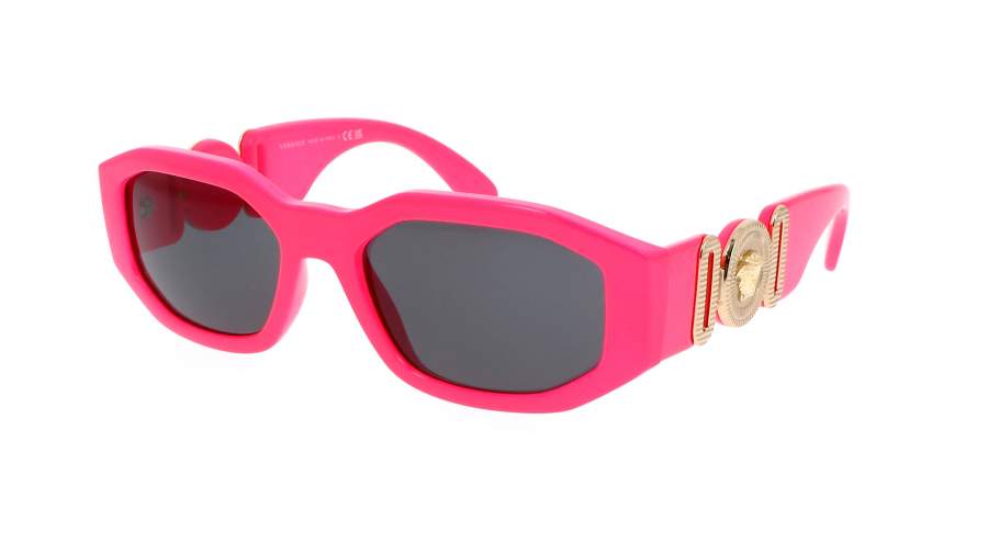 Occhiali da sole Versace Medusa biggie VE4361 5318/87 53-18 Fuxia Fluo in stock