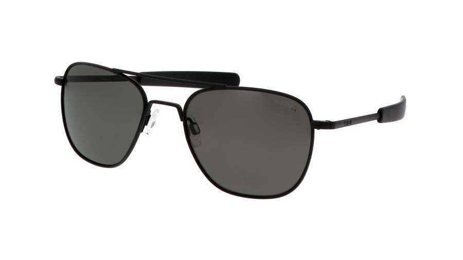 Occhiali da sole Randolph Aviator Military Special Edition AF321 55-20 Nero in stock