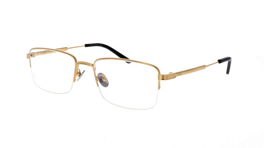 Brille Cartier CT0348O 001 55-19 Gold Breit auf Lager