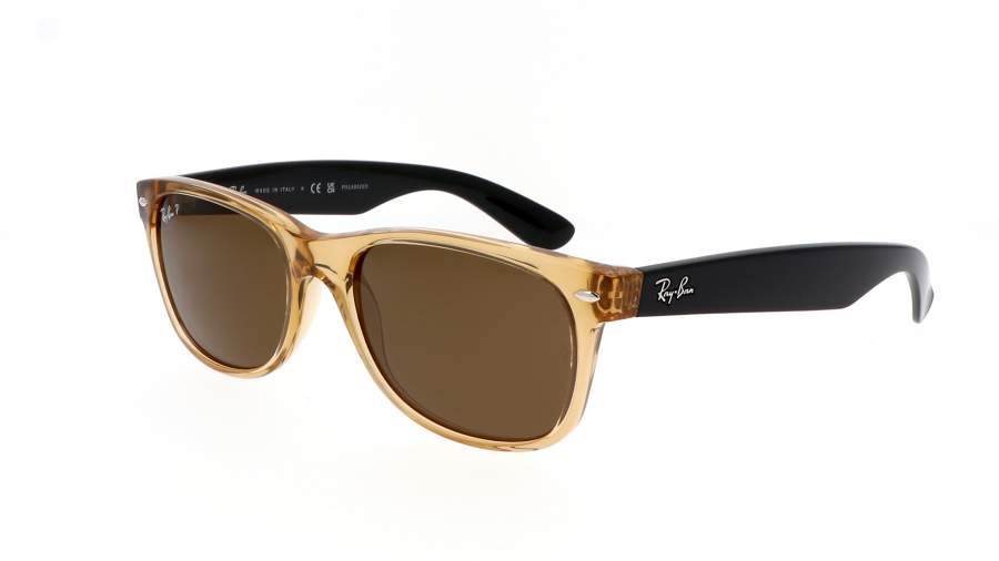 Occhiali da sole Ray-Ban New wayfarer RB2132 945/57 55-18 Honey in stock