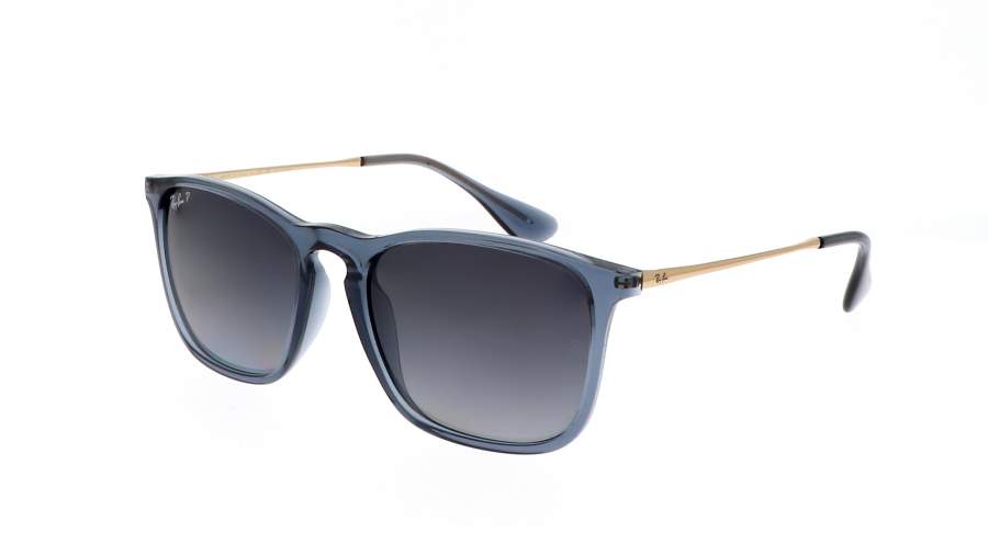 Occhiali da sole Ray-Ban Chris RB4187 6592/T3 54-18 Transparent Blue in stock
